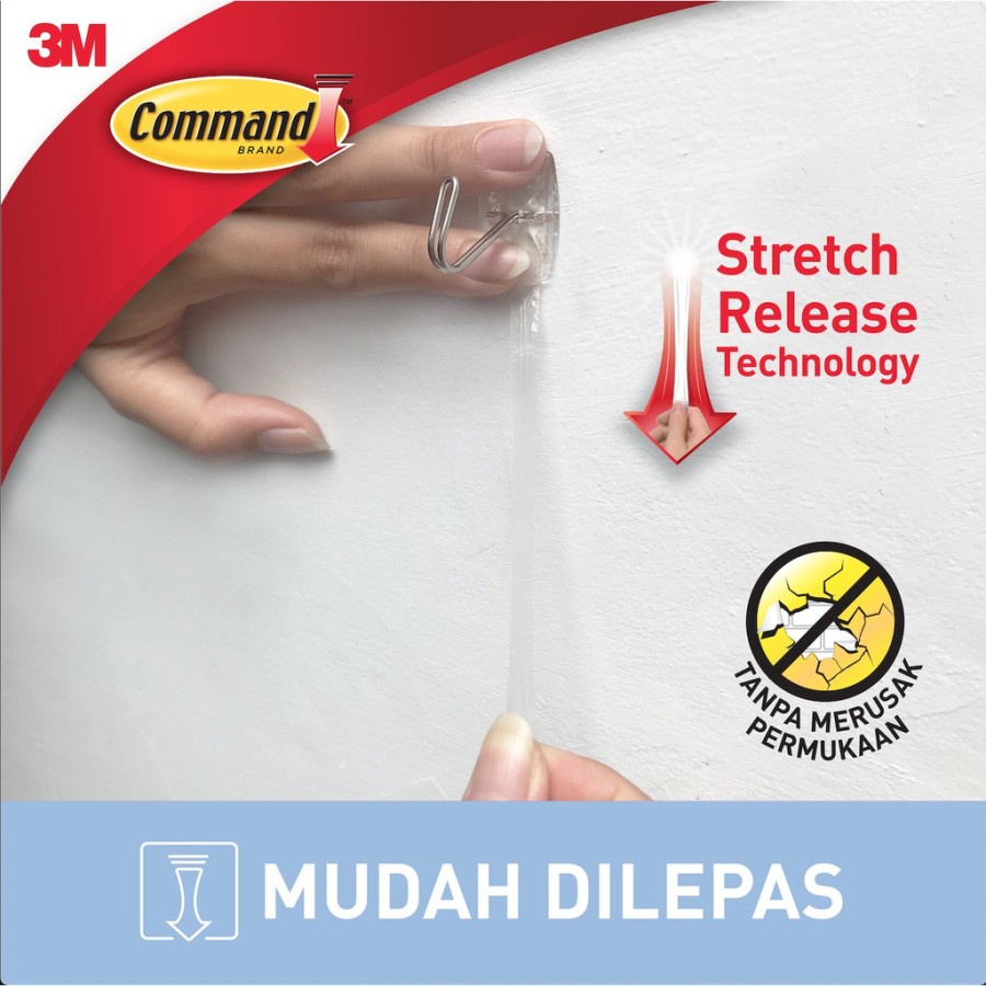 Ktmstore Command hook 3M Gantungan Barang Clear Small Wire Hook 17067-9CLR