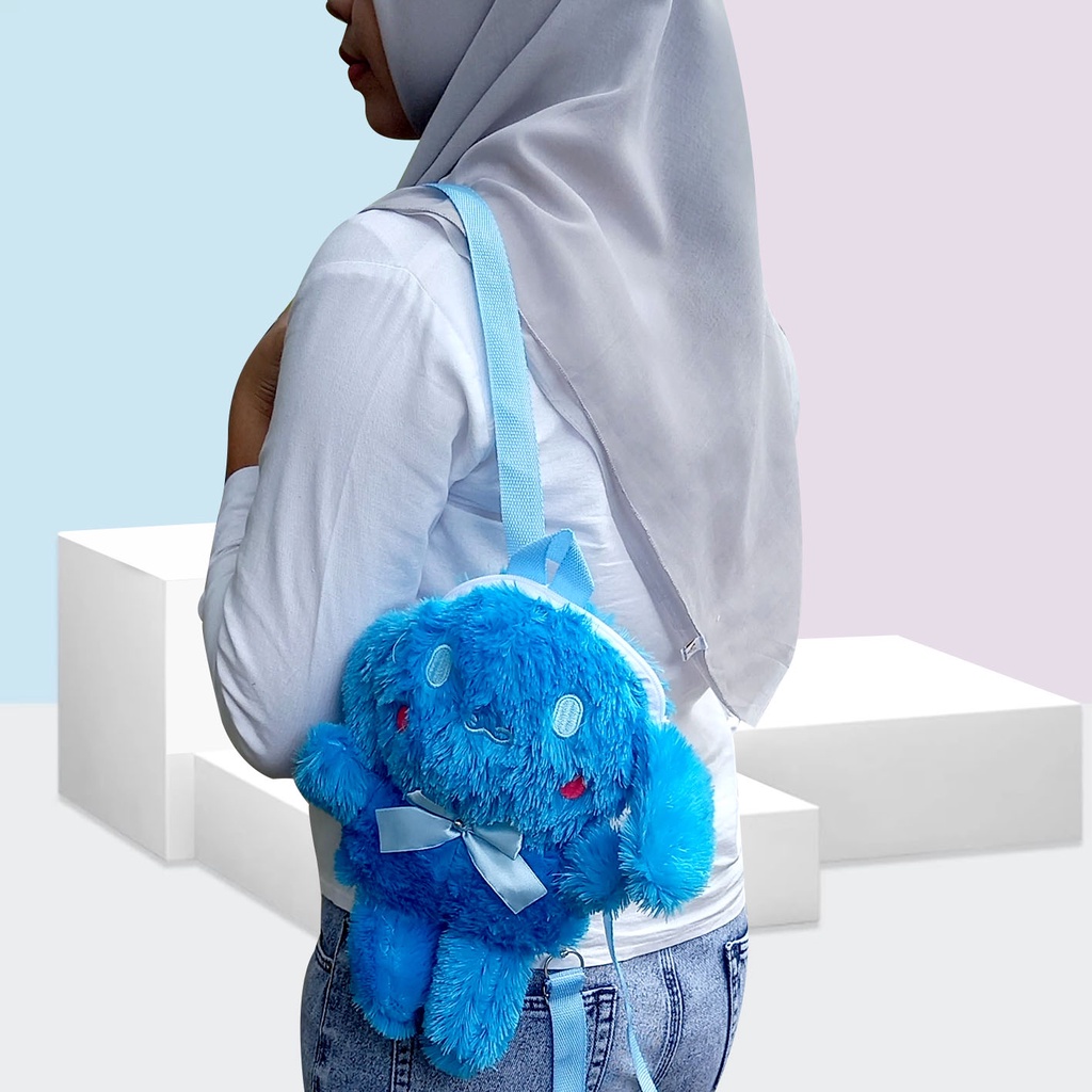 PROMO tas ransel boneka cinnamoroll Fashion Dewasa &amp; Anak Karakter Bulu Korea