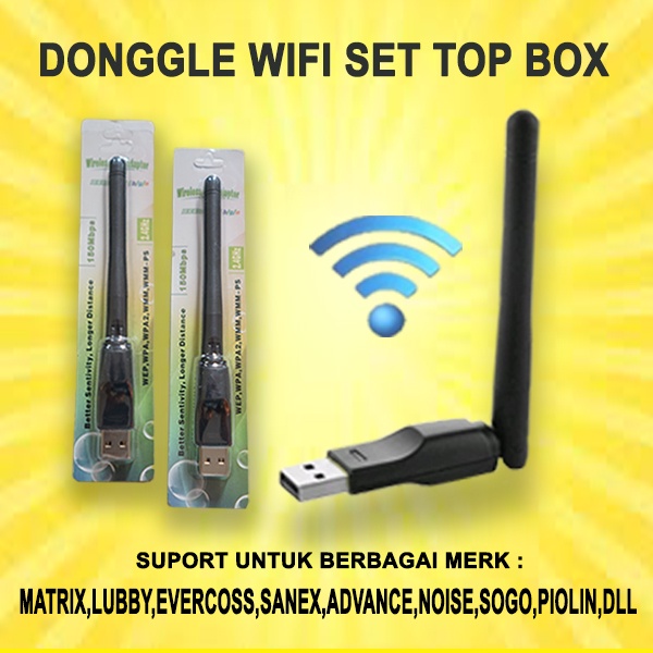 Wifi Dongle Set Top Box Universal for MATRIX ,EVERCOSS,LUBBY,ADVANCE,SOGO,VENUS,DLL