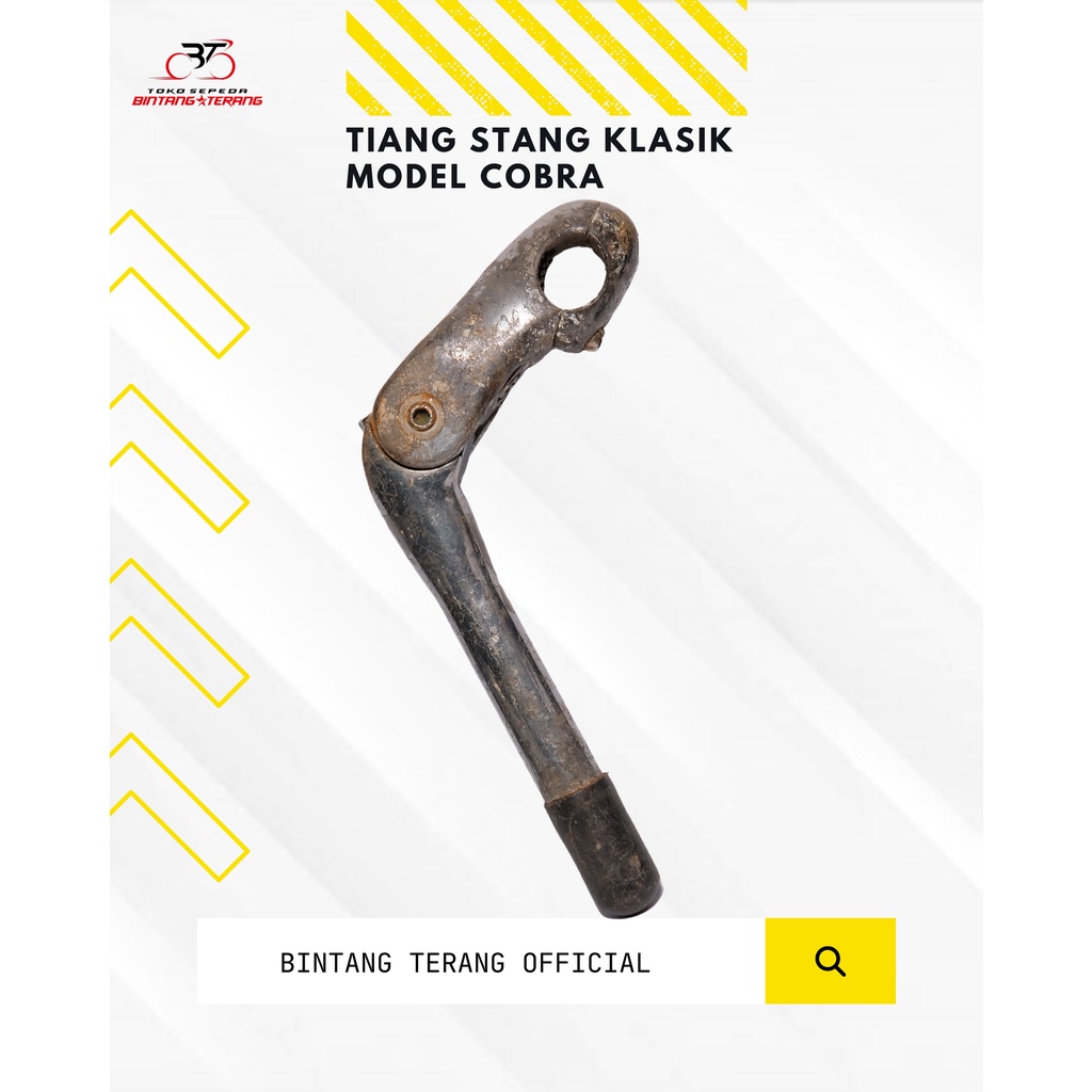 Tiang Stang Klasik Model Cobra/Tiang Stang Sepeda Antik/Tiang Stem Collector Sepeda Touring Gunung M