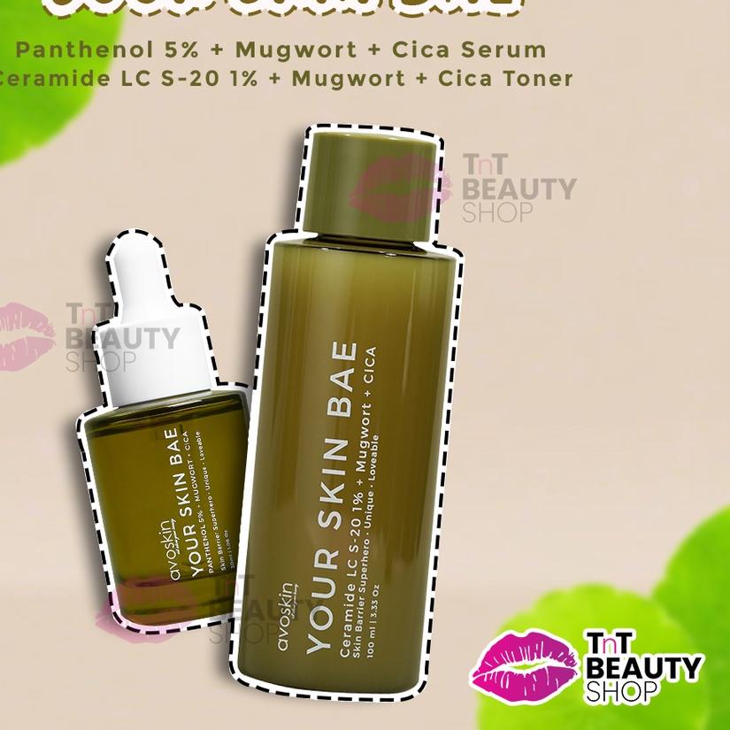 ۝ Avoskin Your Skin Bae Panthenol 5% + Mugwort + Cica Serum | Avoskin Your Skin Bae CeramideToner ✈