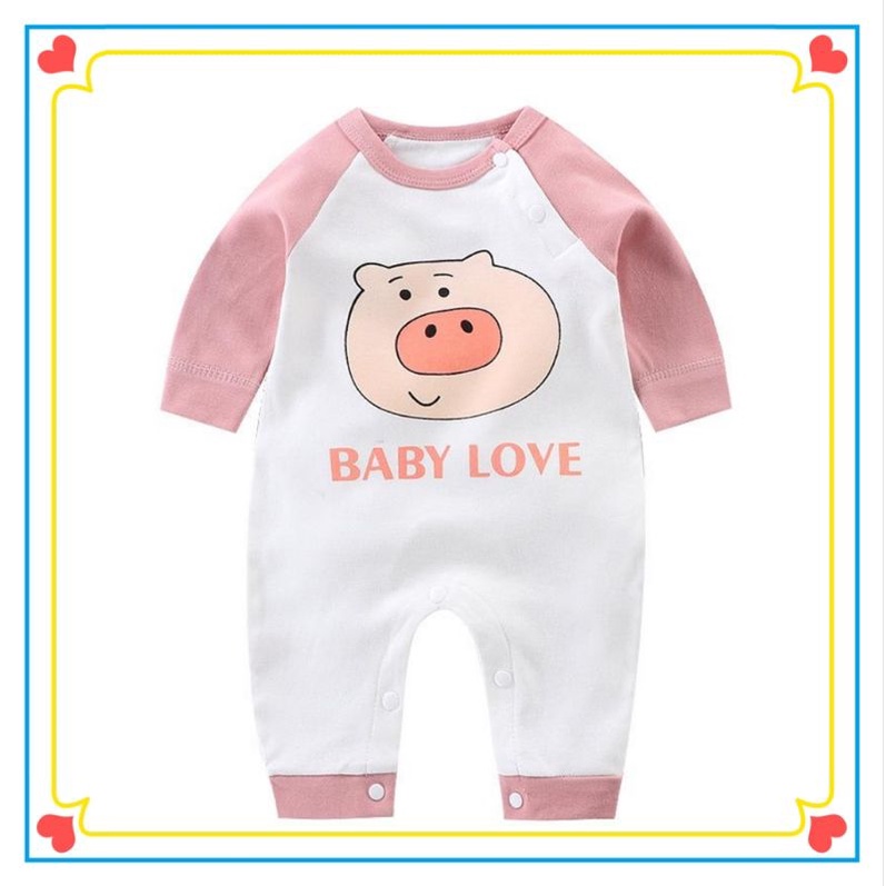 [ Usia 0-3 Bulan ] Baju Bayi Newborn Impor / Bodysuit Baby / Romper Bayi Lengan Panjang