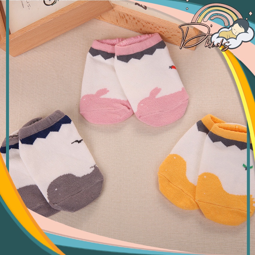 ❤️ 𝐃𝐤𝐢𝐝𝐬 ❤️ KA005 Kaos Kaki Bayi Pendek Karakter Kaos Kaki Anak Perempuan Laki Laki Motif Emo Smile Cuaca Lucu Baby Socks Kids Cute Unik Anti Slip Murah Import