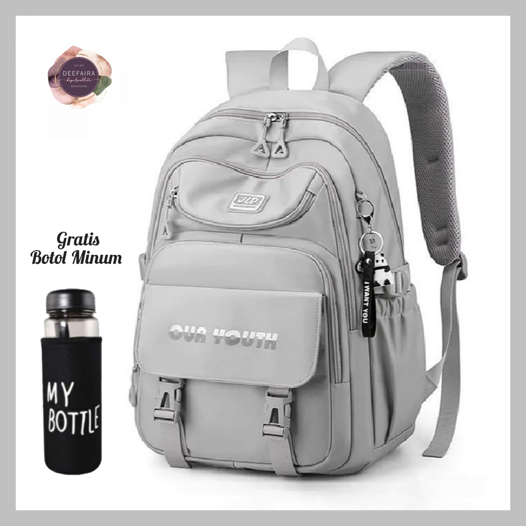 Tas Ransel Anak Perempuan Model ouryth Y01 Gratis Botol Minum Untuk Sd Smp Dan Sma