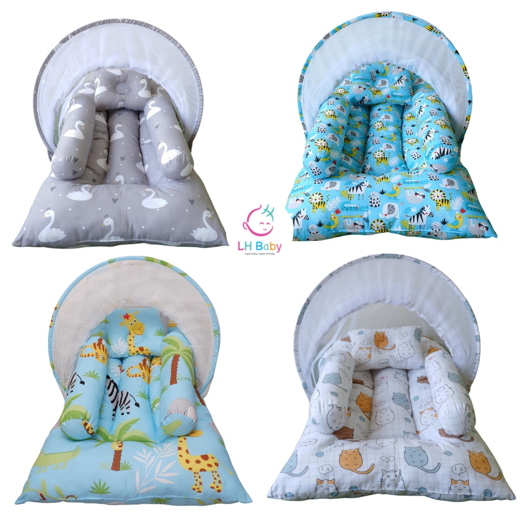 Kasur Bayi Kelambu Bonus Bantal Guling | 85x60cm