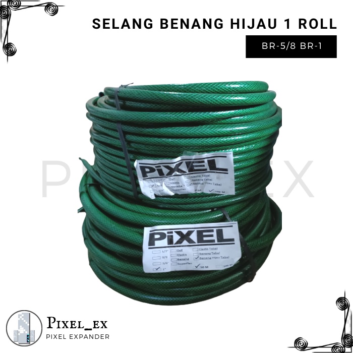 Selang Air Taman Hijau Benang 5/8 1 1 Roll (Pixel Tool)