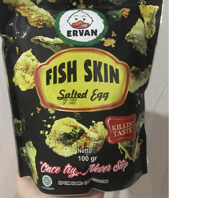 

۝ Fish skin salted egg ervan irvins ✦