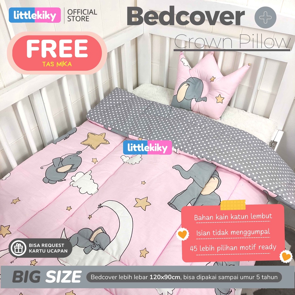 Bedcover Bayi Gratis Bantal Peyang Mahkota