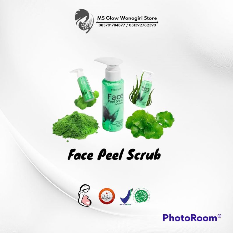 Jual Ms Glow Face Peel Scrub Masker Wajah Komedo Dan Eksfoliasi Shopee Indonesia