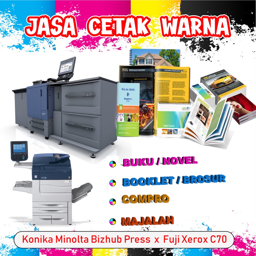 

PRINT CETAK WARNA LASERJET (KONICA & XEROX)