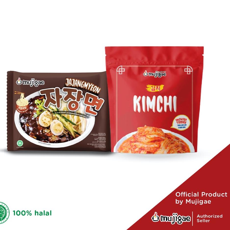 

☄ KOMBO Mujigae Jajangmyeon 265gr dan Mujigae Kimchi 200gr ℗