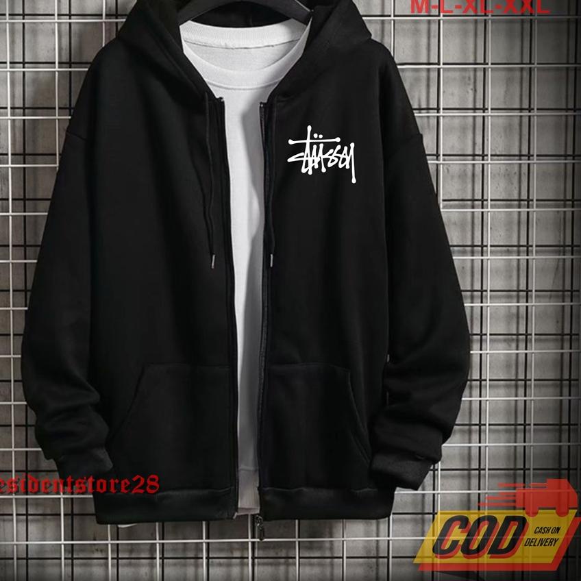 ✵ ZIPPER STUSSY / HOODIE STUSSY / HOODIE DISTRO STUSSY / HOODIE JUMPER / JAKET HOODIE / ZIPPER KUPLU