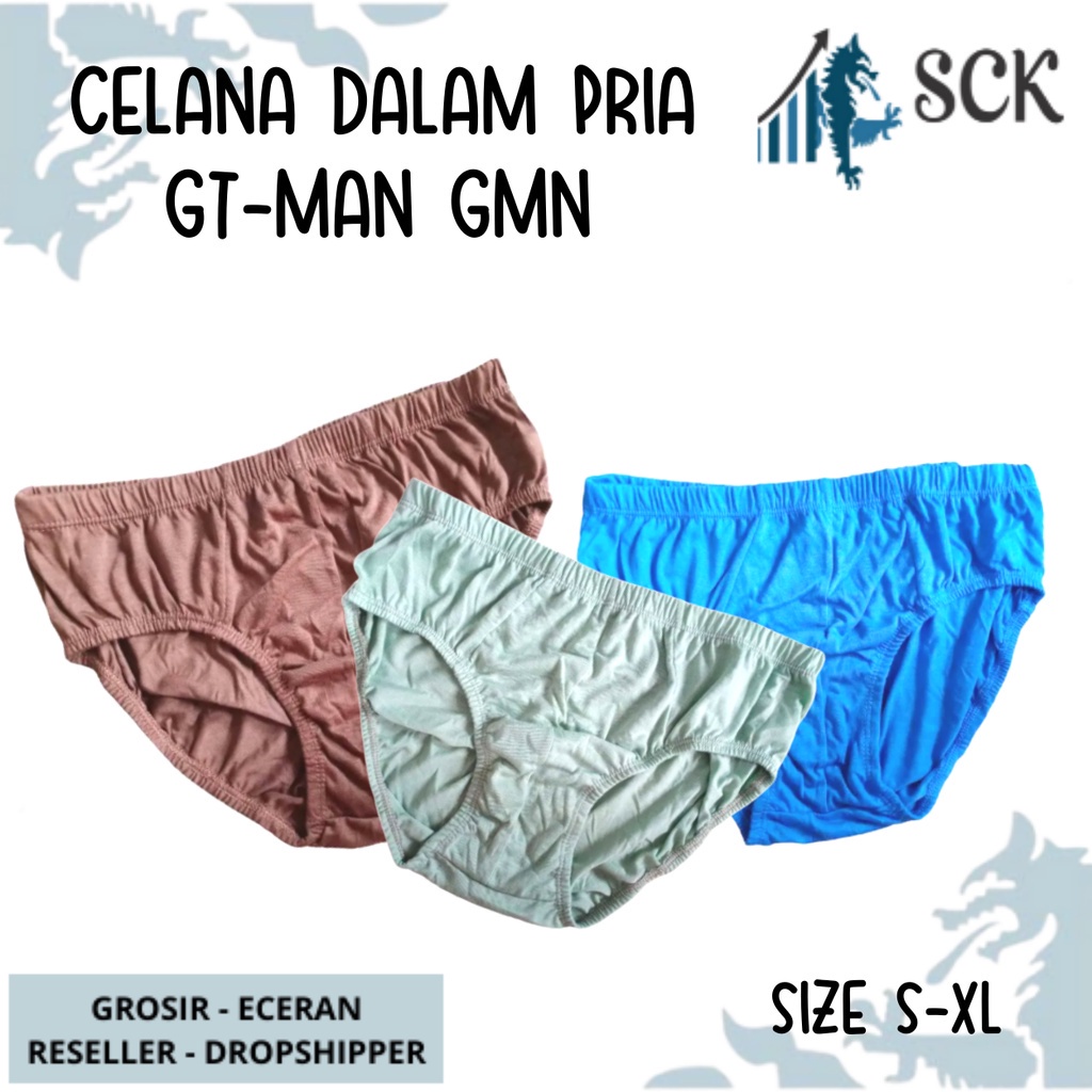 [ISI 3] CD Pria GT-Man GMN Bahan Katun Polyester / Celana Dalam Laki GTMan Murah - sckmenwear GROSIR