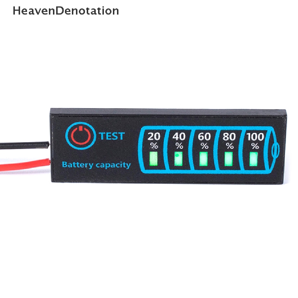 [HeavenDenotation] 12v24 Lead Acid Indicator Tester LCD Display Meter Modul Kapasitas Pengukur Tegangan HDV