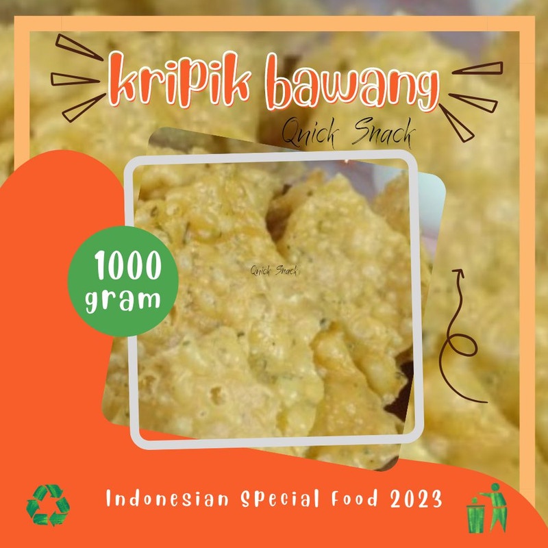 

KERIPIK BAWANG GURIH SPESIAL - 1000 GRAM