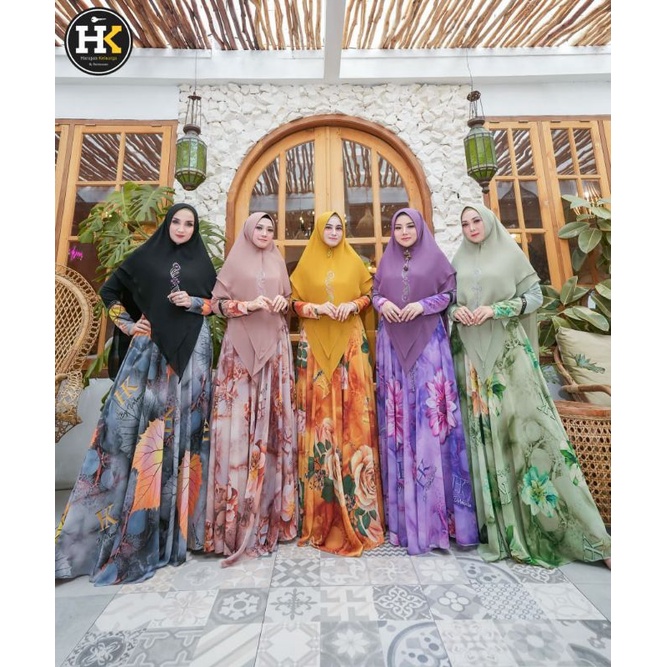 gamis mawar syari series hk dermawan