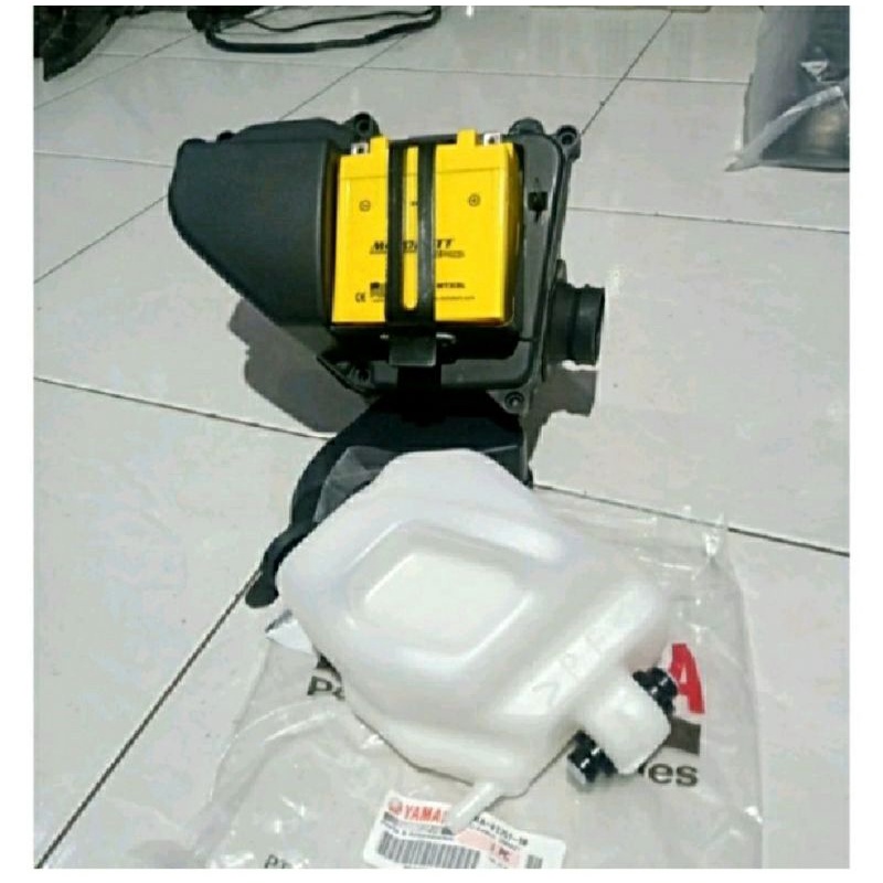 BOX FILTER UDARA DUDUKAN WADAH TEMPAT AKI 5 BAGIAN RX KING SET KARET FILTER KARET AKI