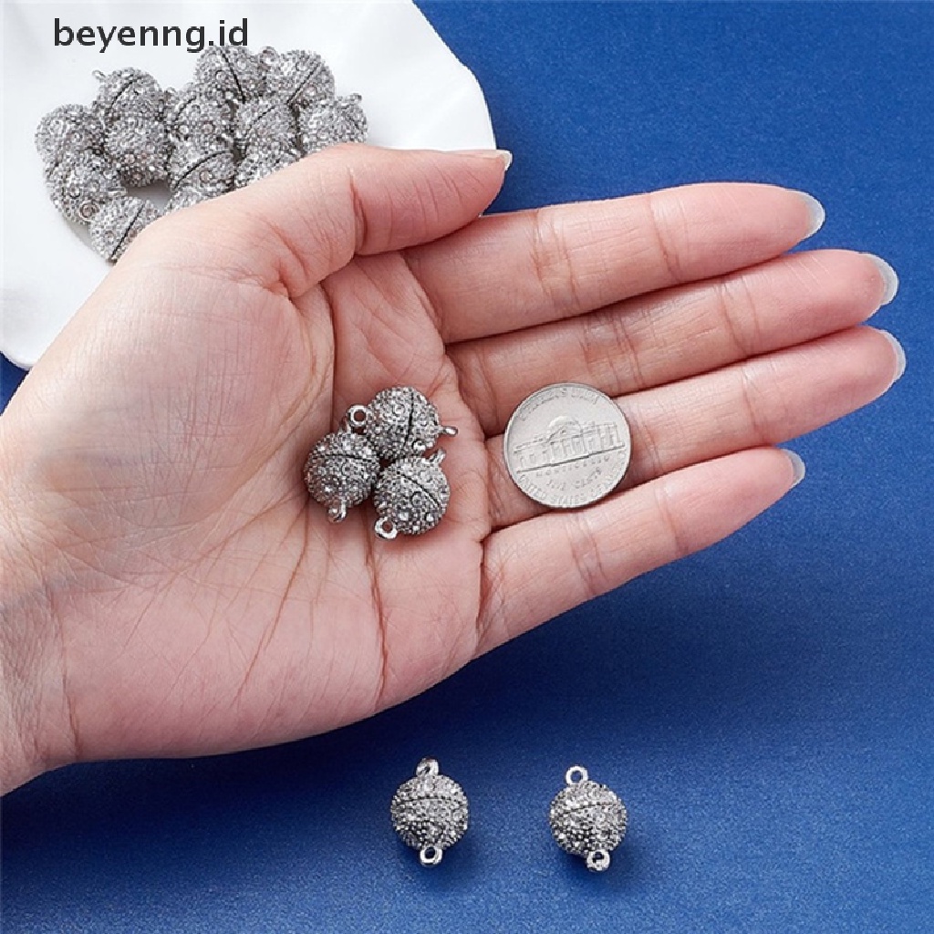 Beyen 5pcs Rhinestone Metal Magnet Clasps Hook Gelang Kalung Kuat Magnetic Clasp ID