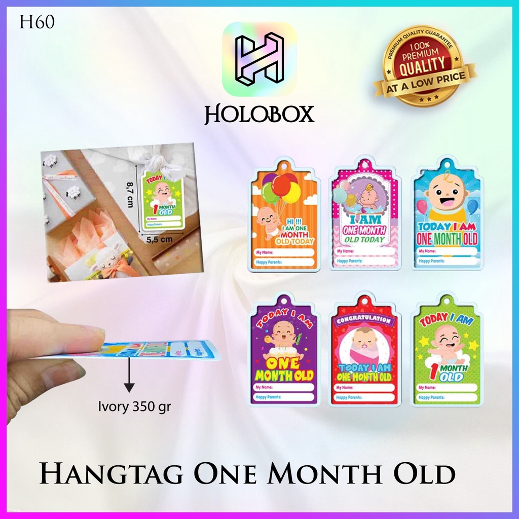 

Hangtag / Baby One Mont / Label / Hiasan / Box / Aksesoris / H60