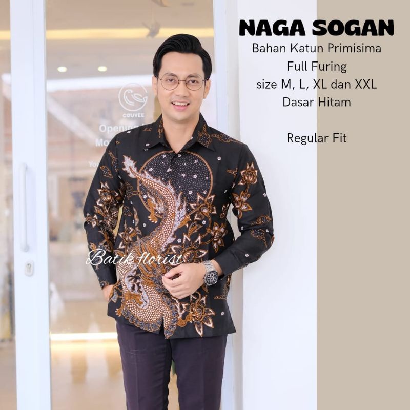 Batik Pria Terbaru Bima Naga Kemeja Batik Kekinian Batik Kondangan Lengan Panjang Pendek Lapis Furin