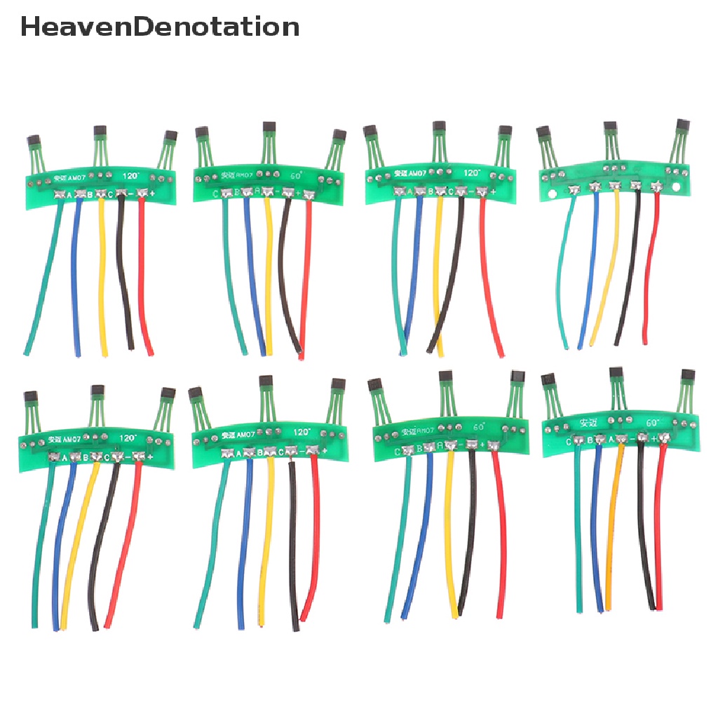 [HeavenDenotation] 1pc Sensor Aula Motor Brushless Daya Tinggi Dengan Plat Dan Kawat3144 413 41F 43F Komponen PCB Hall Motor Listrik Roda Dua Kendaraan Elektrik Brushless Motor H