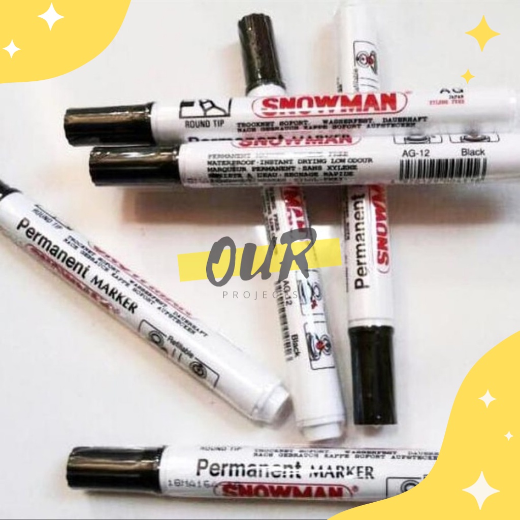 

SPIDOL PERMANENT SNOWMAN/ MARKER TIDAK BISA DIHAPUS [Our_projects]