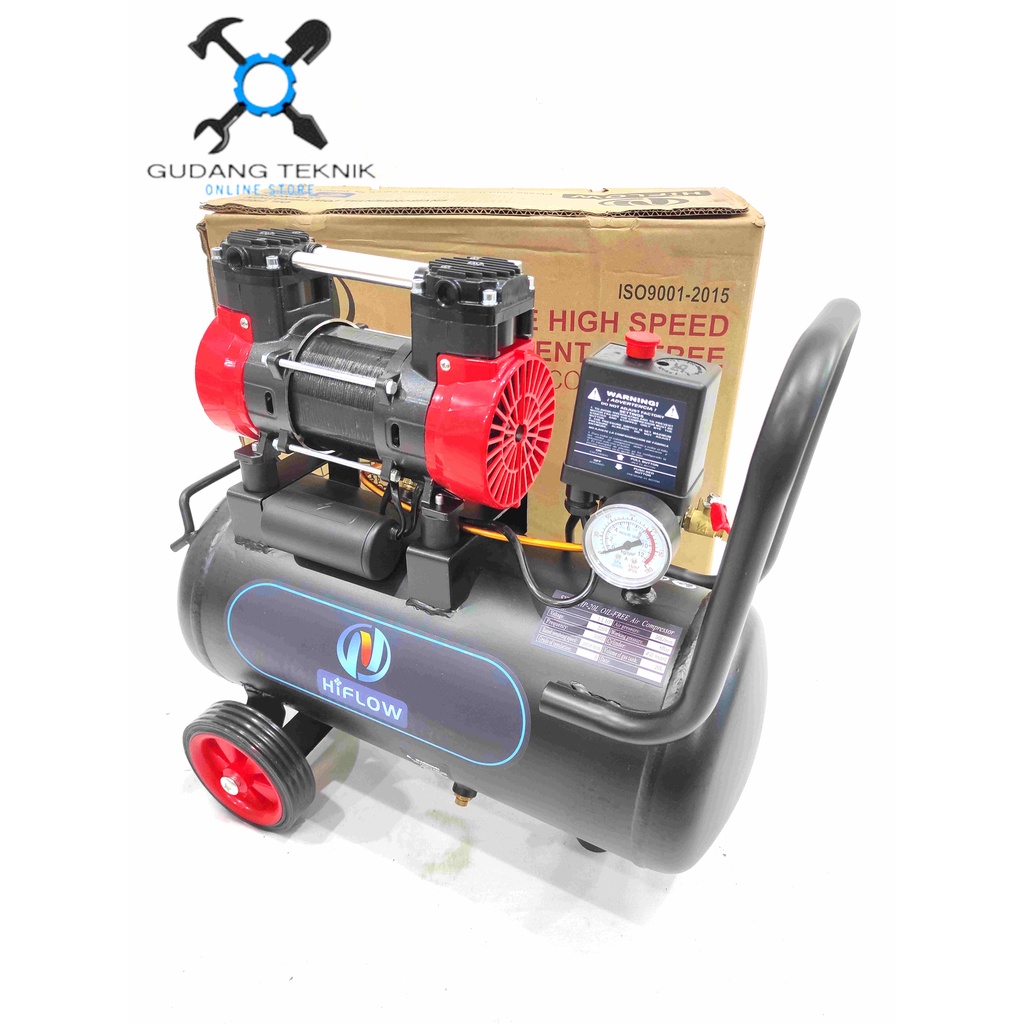 Kompresor Angin OILESS SYW1.1HP-20L HIFLOW / Air Compressor Udara Tanpa Oli SYW 1,1 HP 20 Liter HIFLOW