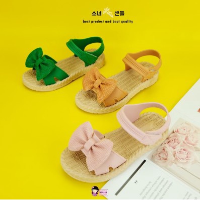 littlekiddoss SH2116 Sepatu Sandal Anak Pita Sendal Tali Anak Perempuan Import Murah