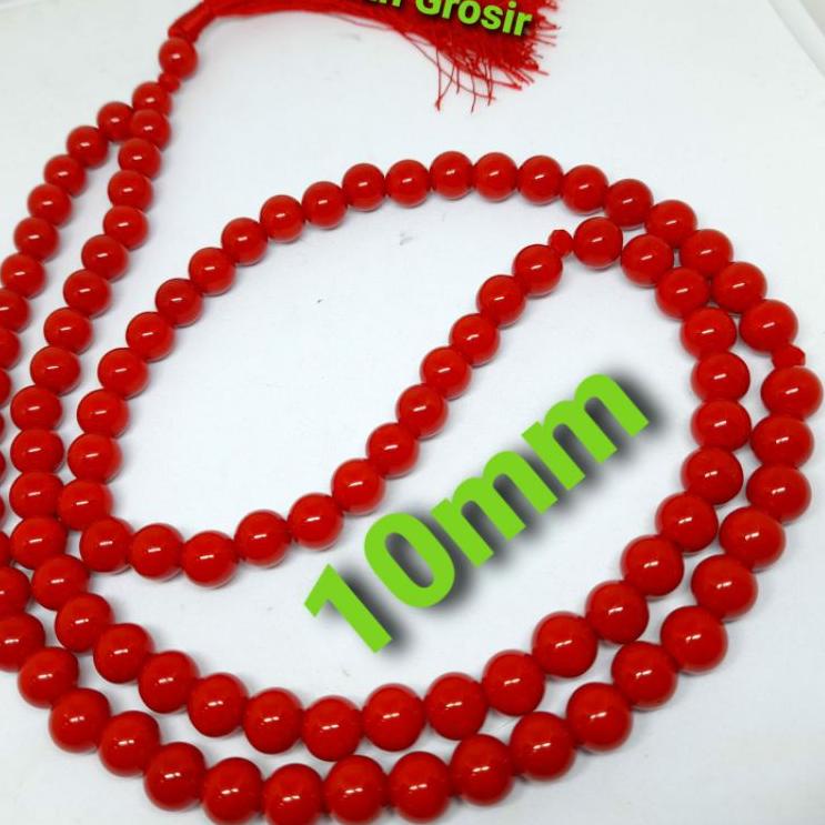 ✈ TASBIH BATU MARJAN 10MM 99BUTIR ORIGINAL ☪