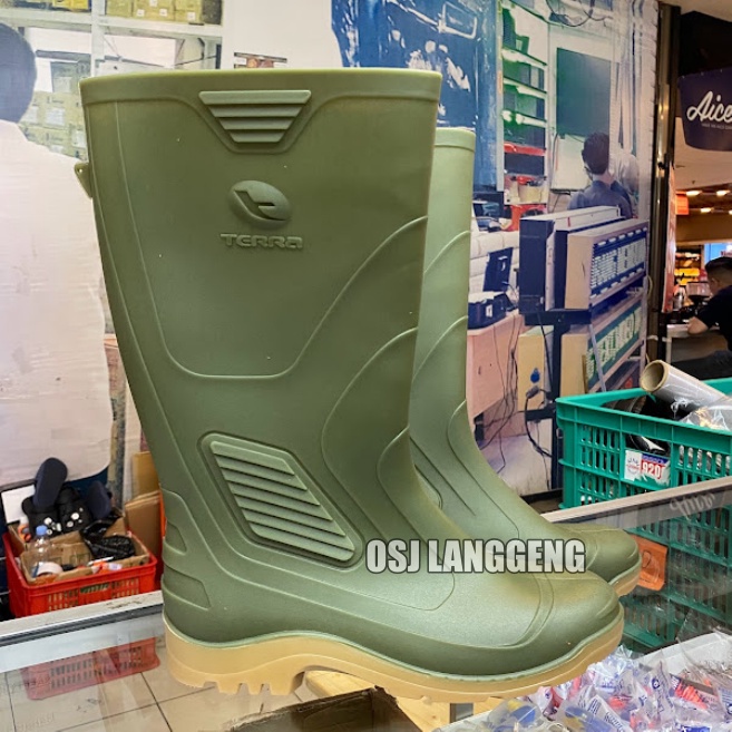 Sepatu Boot Tinggi AP TERRA HIJAU - Sepatu Boot Proyek AP Terra Hijau