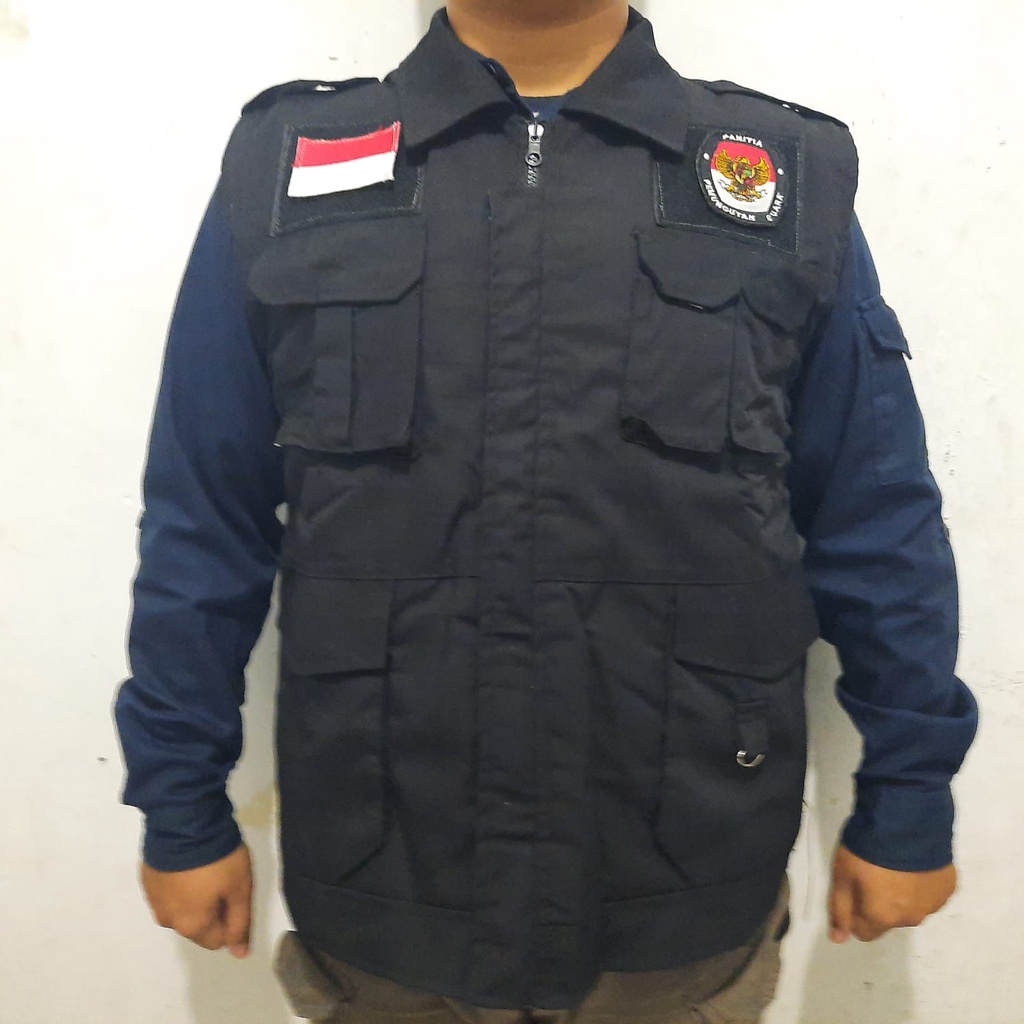 Custom Rompi Tactical Logo KPU Panwas PPS / Rompi KPU