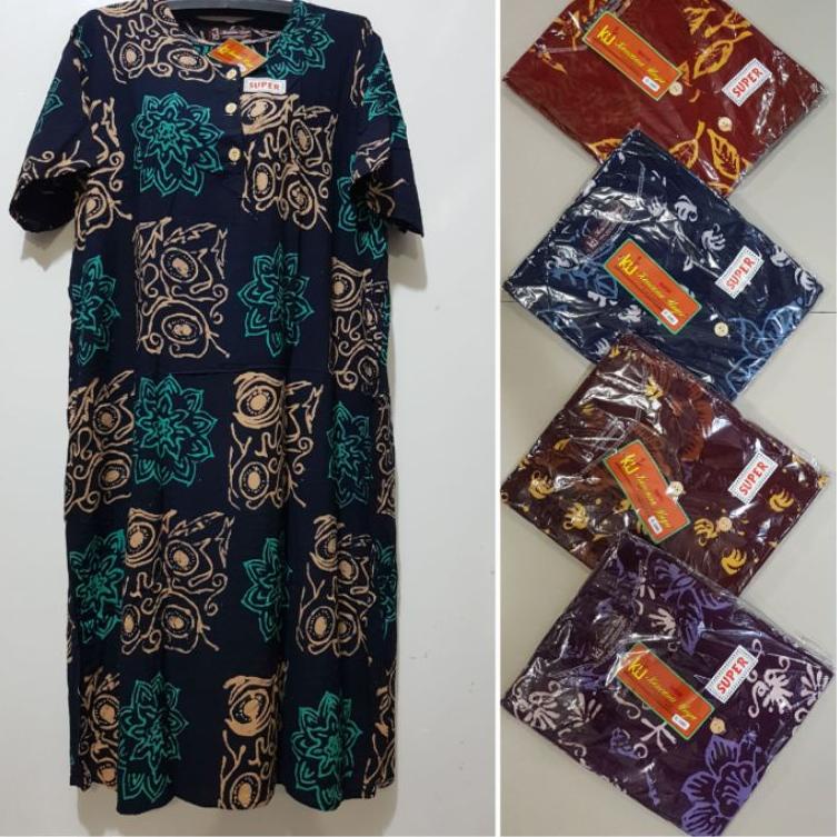 Terlaris YULI - DASTER JUMBO LD 120 CM PB 105 CM BATIK KENCANA UNGU LEBEL COKLAT KUC