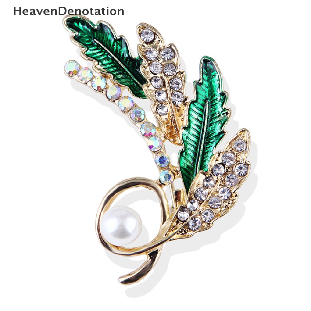 [HeavenDenotation] Fashion Idyllic wheat ear Diamond Pearl Bros Untuk Wanita Pakaian Pesta Perhiasan HDV