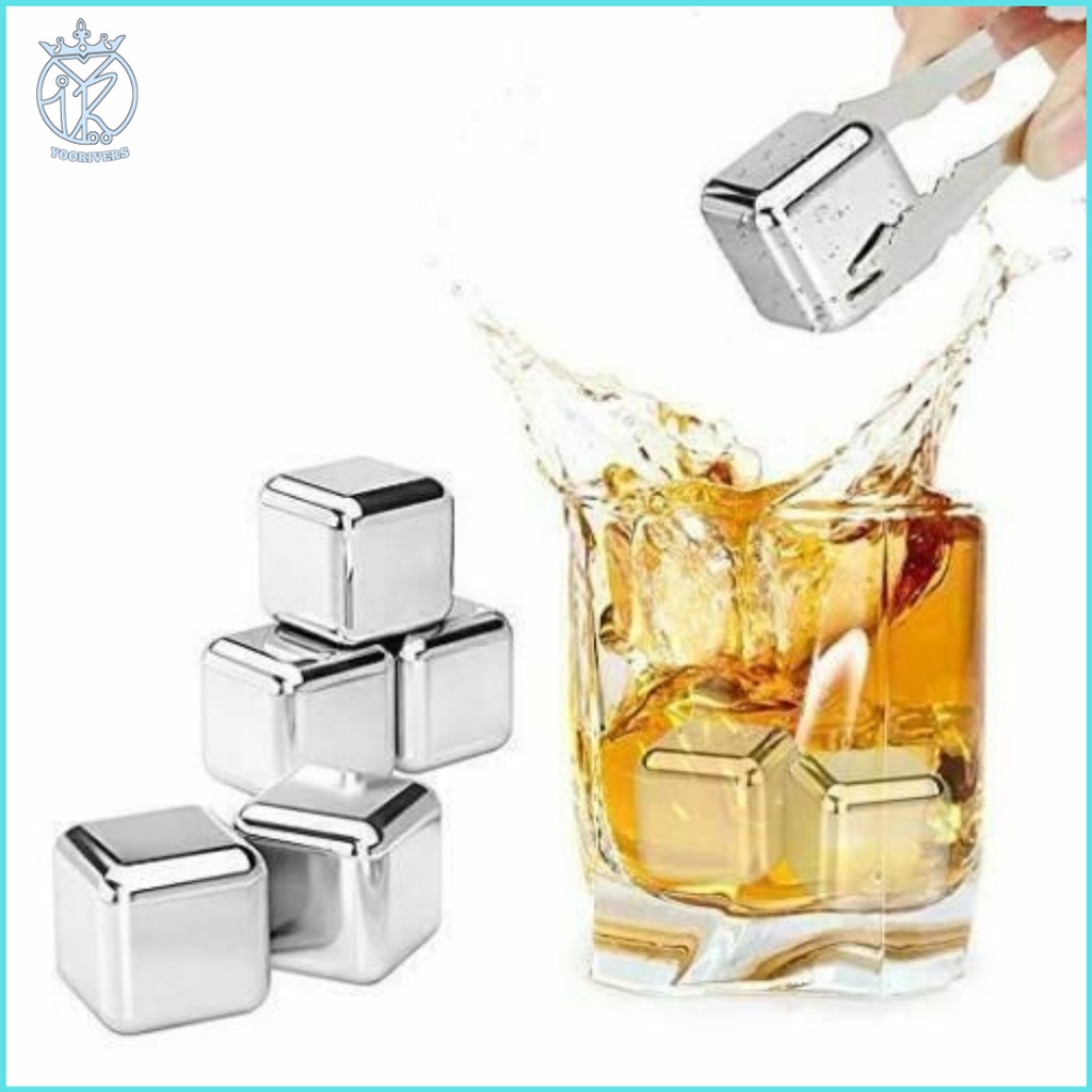 

Es Batu Stainless Steel Food Grade Ice Cube Reusable Es Batu Anti Cair Es Batu Alumunium