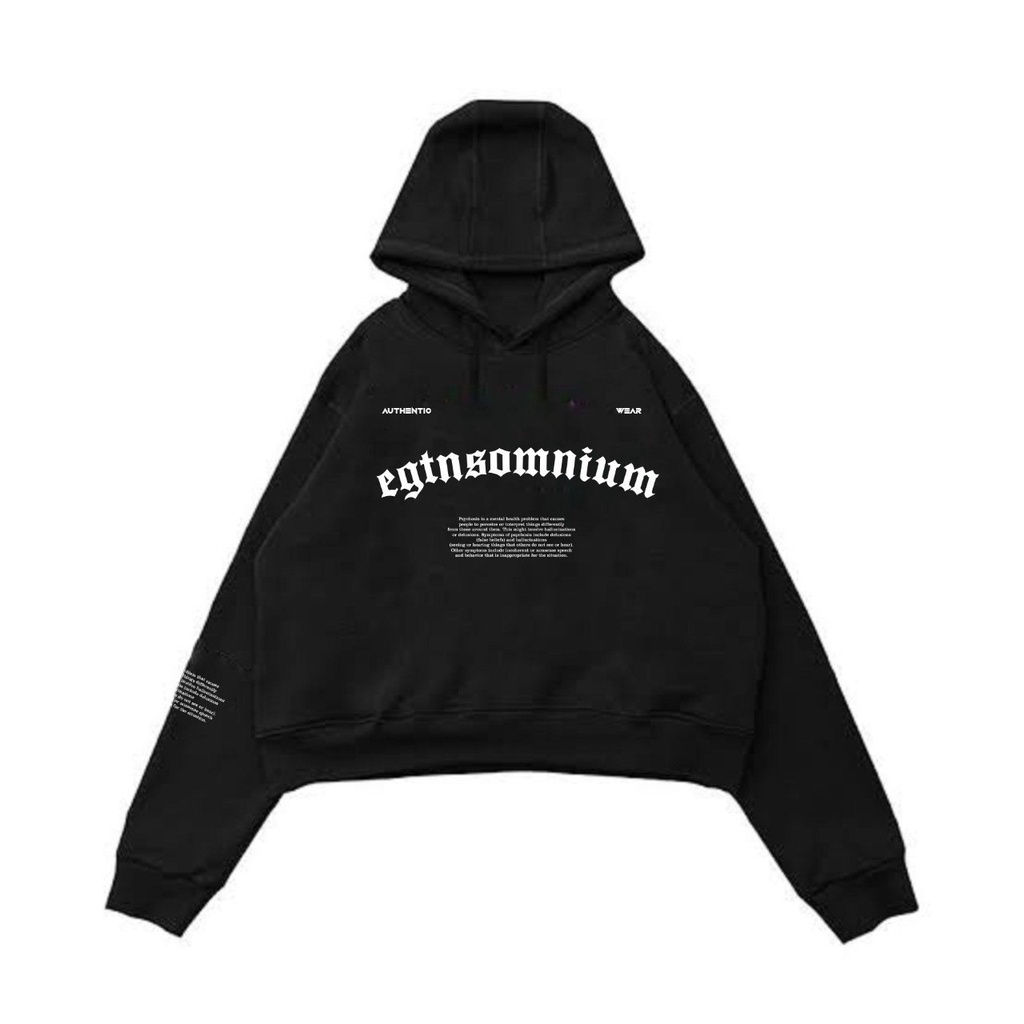 TURUN HARGA ! Jaket Sweater Hoodie Distro Crop Motif Original Eighty Nine