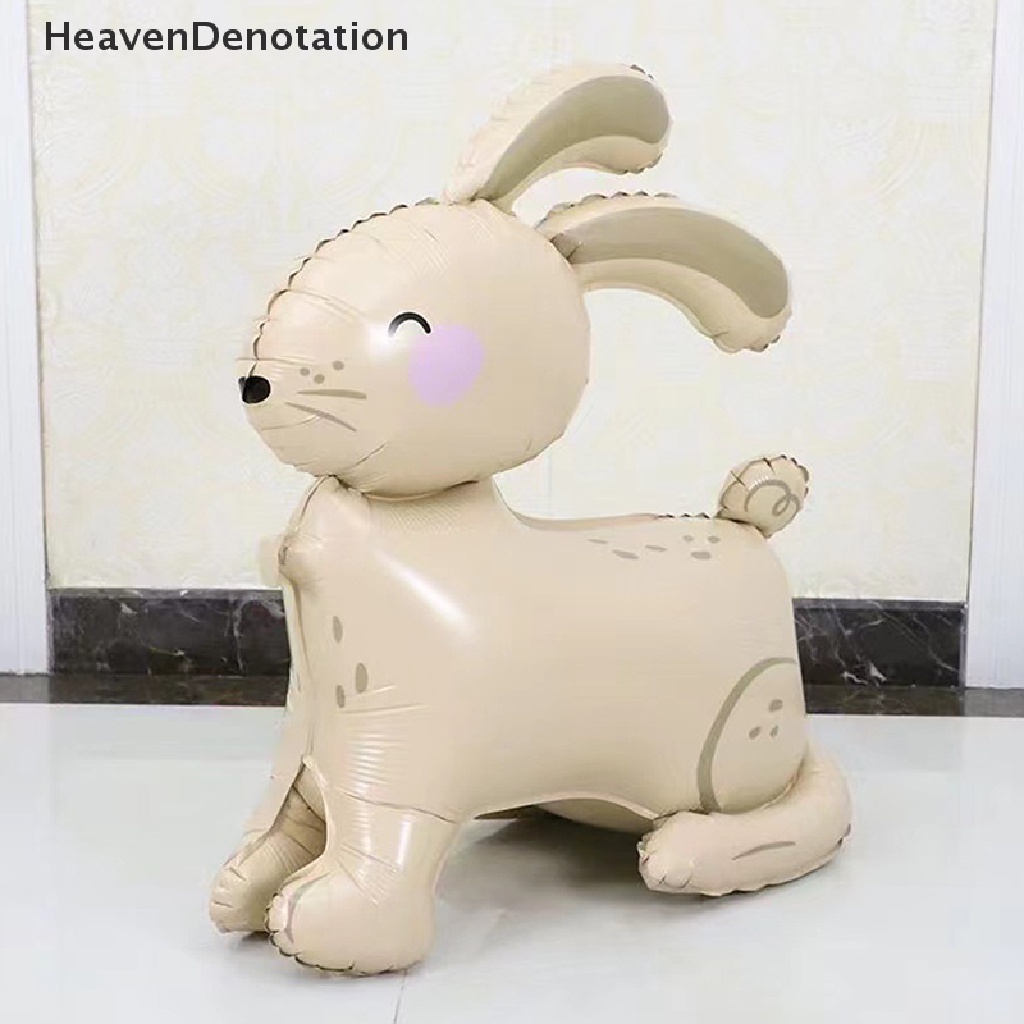 [HeavenDenotation] 4d Standing Rabbit Balon Lucu Kartun Hewan Balon Foil Dekorasi Pesta HDV