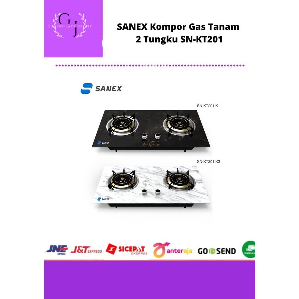 SANEX Kompor Gas Tanam 2 Tungku SN-KT201