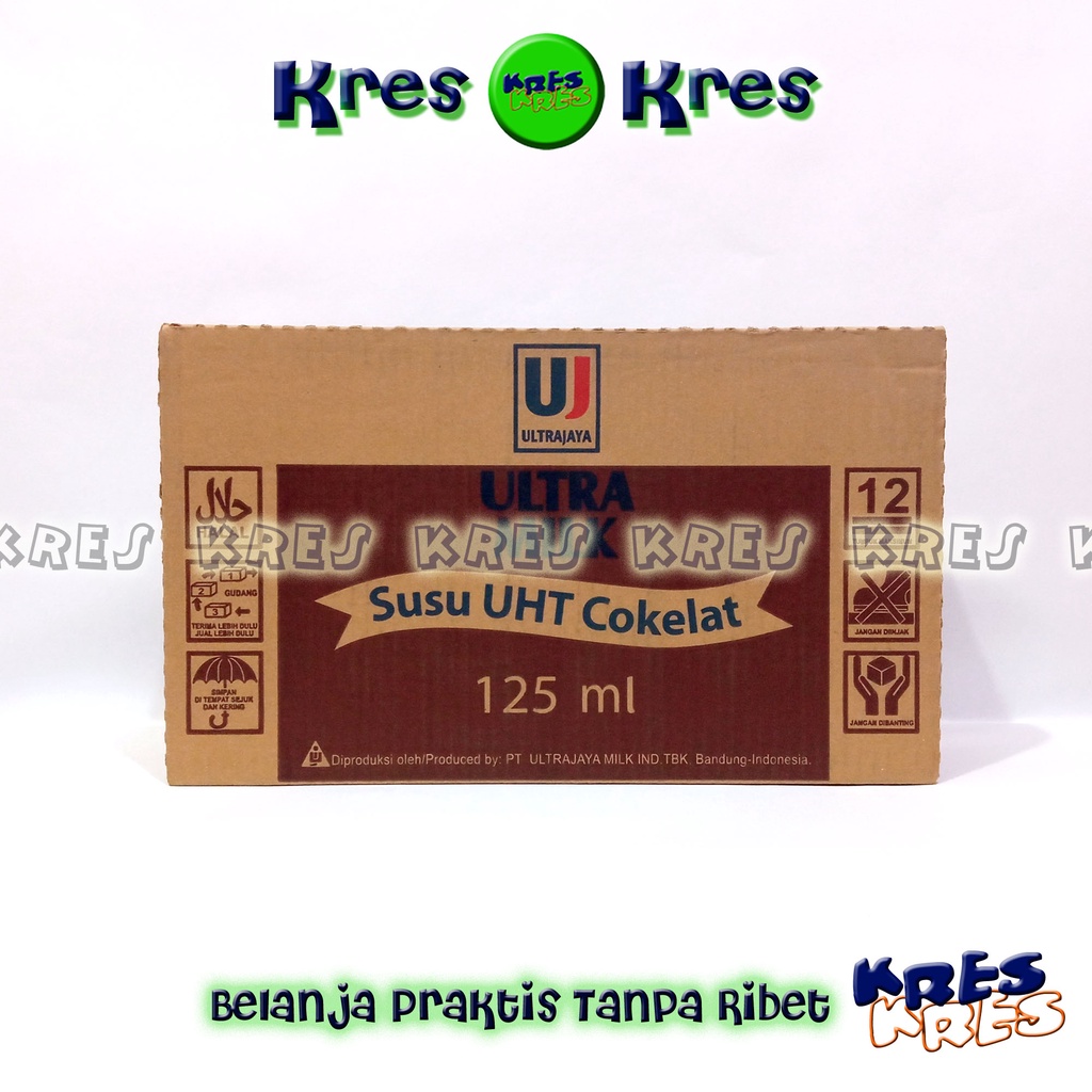 

KRES - Ultra Jaya Ultra Milk Susu UHT COKELAT Chocolate 125ml Karton / Dus