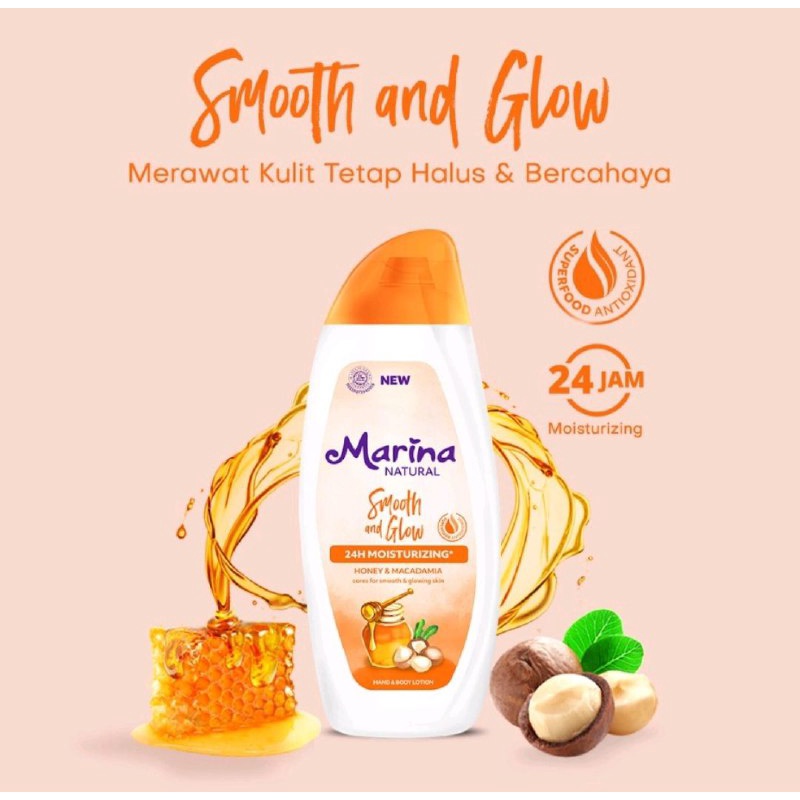 BODY LOTION MARINA HAND &amp; BODY LOTION / MARINA NATURAL HANDBODY 190ML