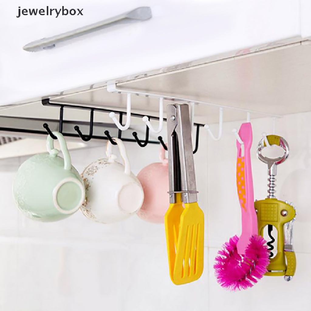 [jewelrybox] Rak Dapur Bawah Rak Penyimpanan Lemari Kait Cup Holder Cabinet Organizer Butik