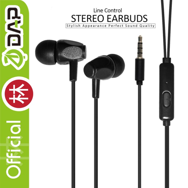 DAP DH-F23 Wired Headset Earphone Hifi Stereo Earbud Bass Built In Mic