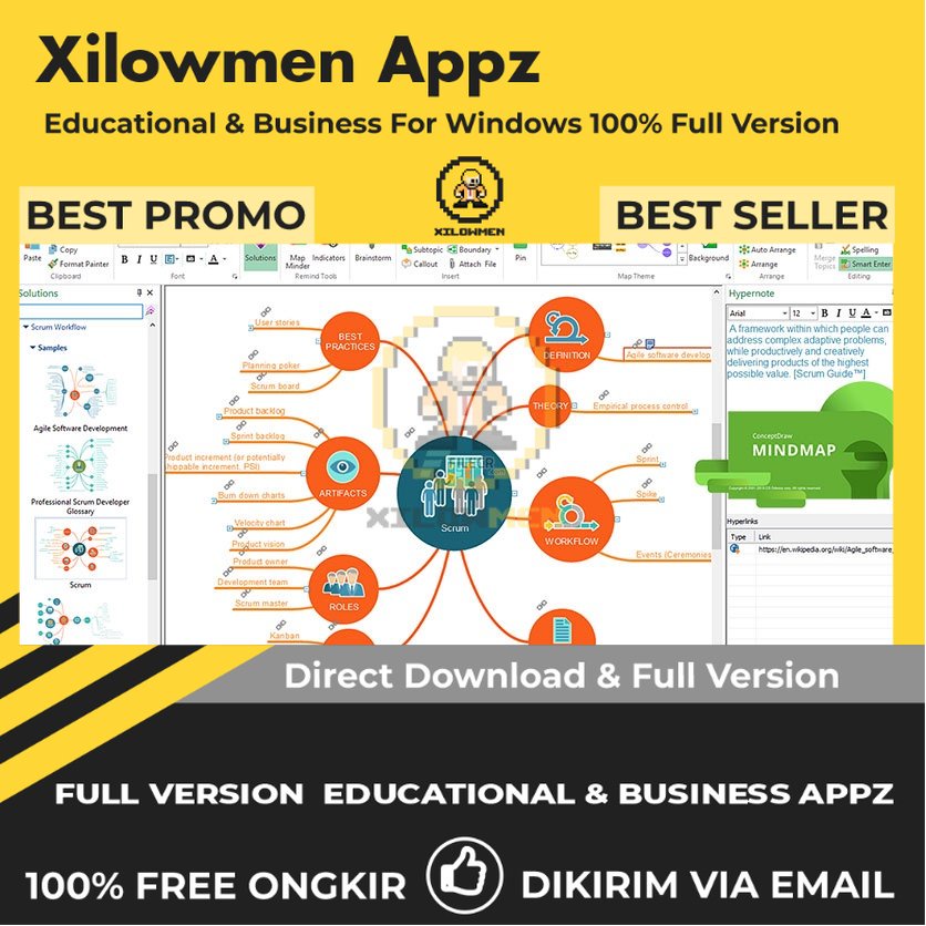 [Full Version] ConceptDraw MINDMAP Pro Lifetime - Pembuatan Mind Map untuk Win