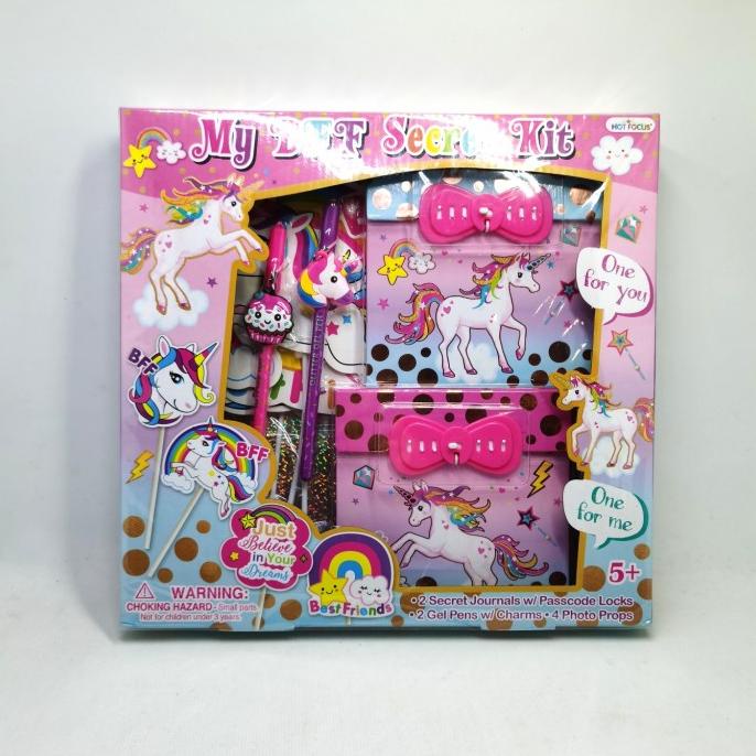 

HOT FOCUS My BFF Secret Kit UNICORN / Diary Journal Set