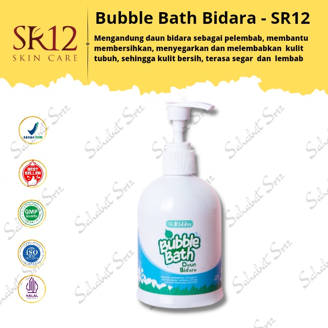 SHAMPOO &amp; CONDITIONER DAUN BIDARA SR12 KIDDOS / SHAMPOO BAYI TIDAK PEDIH DIMATA / MEMPERCEPAT PERTUMBUHAN RAMBUT