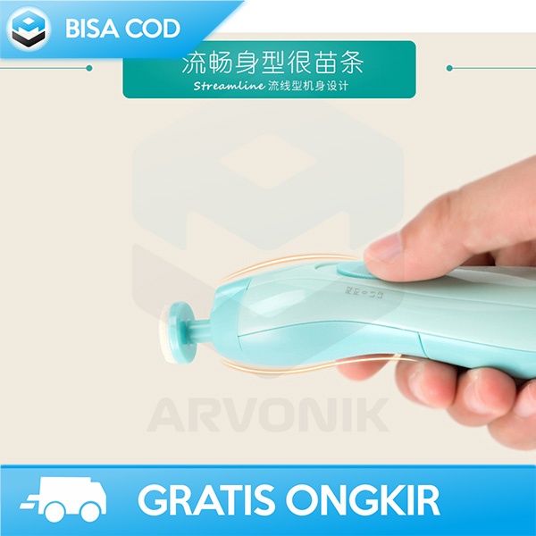 PEMOTONG KUKU BAYI DENGAN SENTER NAIL TRIMMER BABY AMAN DIGUNAKAN 2xAA