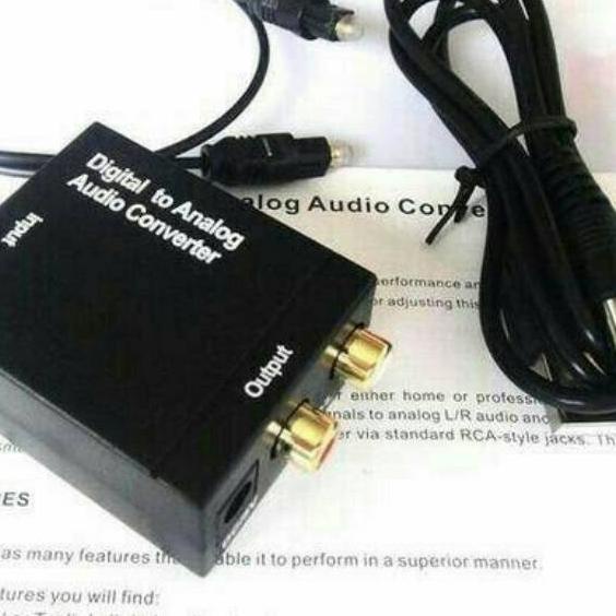 ▲ Conveter audio digital to analog + kabel optik ♢