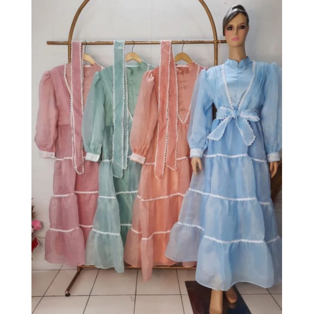 1186 - Gamis Organza Premium