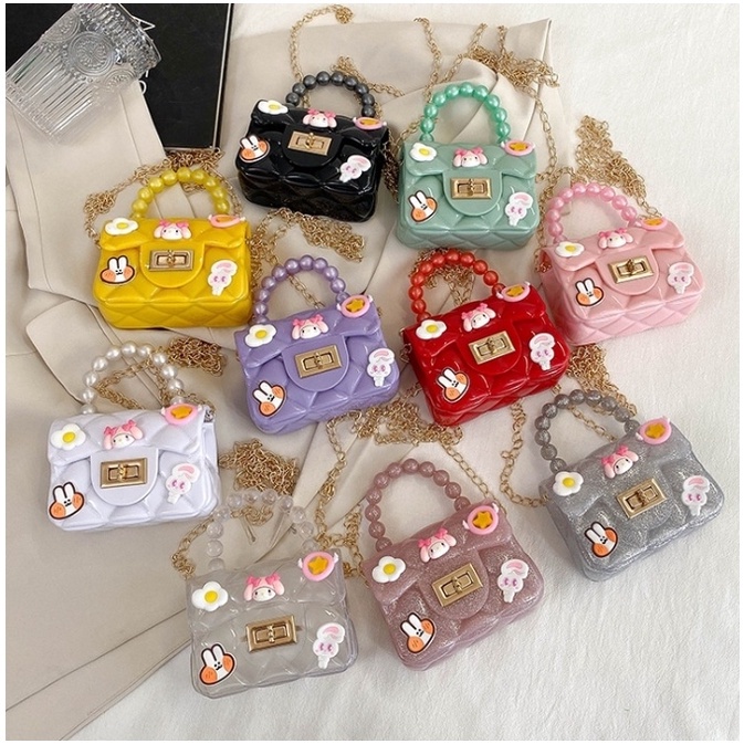 PX 455 Tas Jelly Mini Kartun 3D - Tas Jelly Sticker Kartun