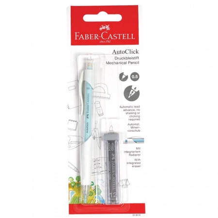 

mdn Faber-Castell Auto Click Pensil Mekanik / Mechanical Pencil - 0.5 Set ( include refill 0.5 mm )