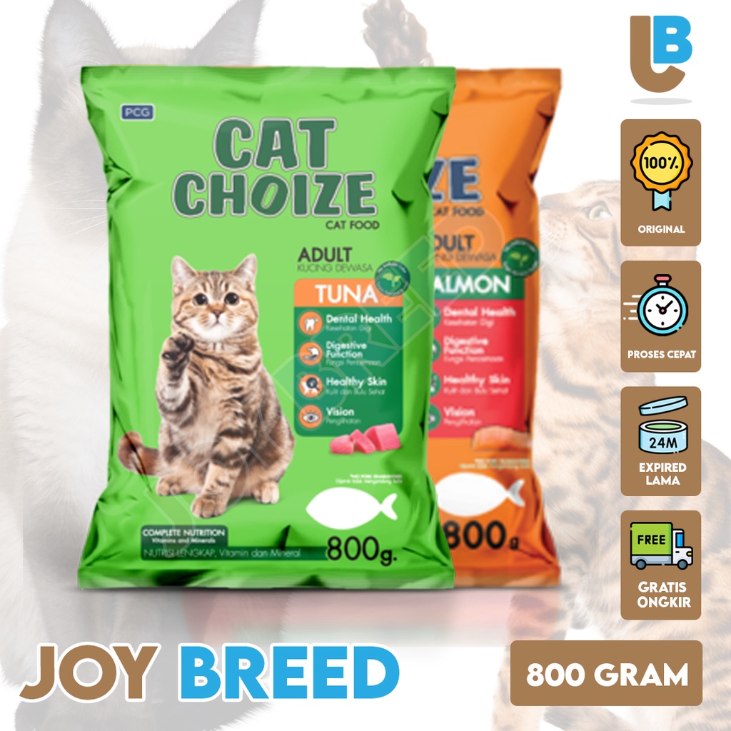 MAKANAN KUCING KERING CAT CHOIZE 800gram DRY FOOD KUCING MURAH | JOY BREED OFFICIAL